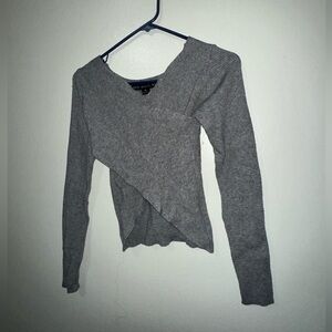 Crisscross Ribbed Top/Sweater Size Small